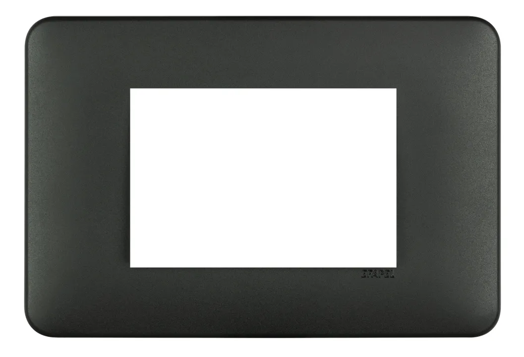 PLAQUE 3 MOD P/ADAP 3 MOD NOIR MAT