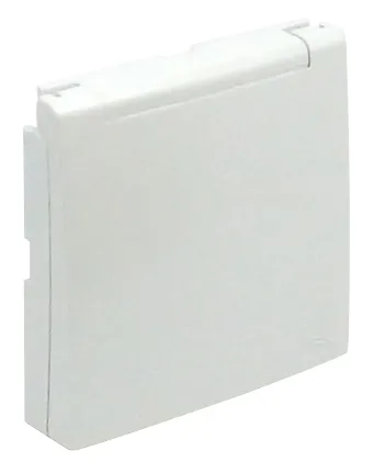 Cover Plate for Schuko Socket with Safety and Hinged Lid (IP44)