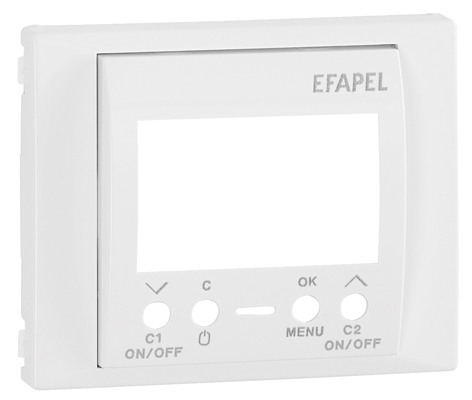Cover Plate for Two Circuits Digital Time Switch