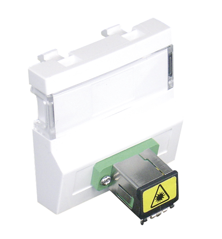 Module avec Coupleur de Fibre Optique SC APC Simplex - 2 Modules