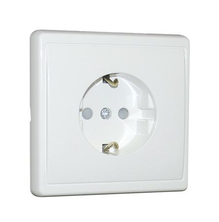 Monoblock Safety Earth Socket (Schuko Type) with Screwless Terminals